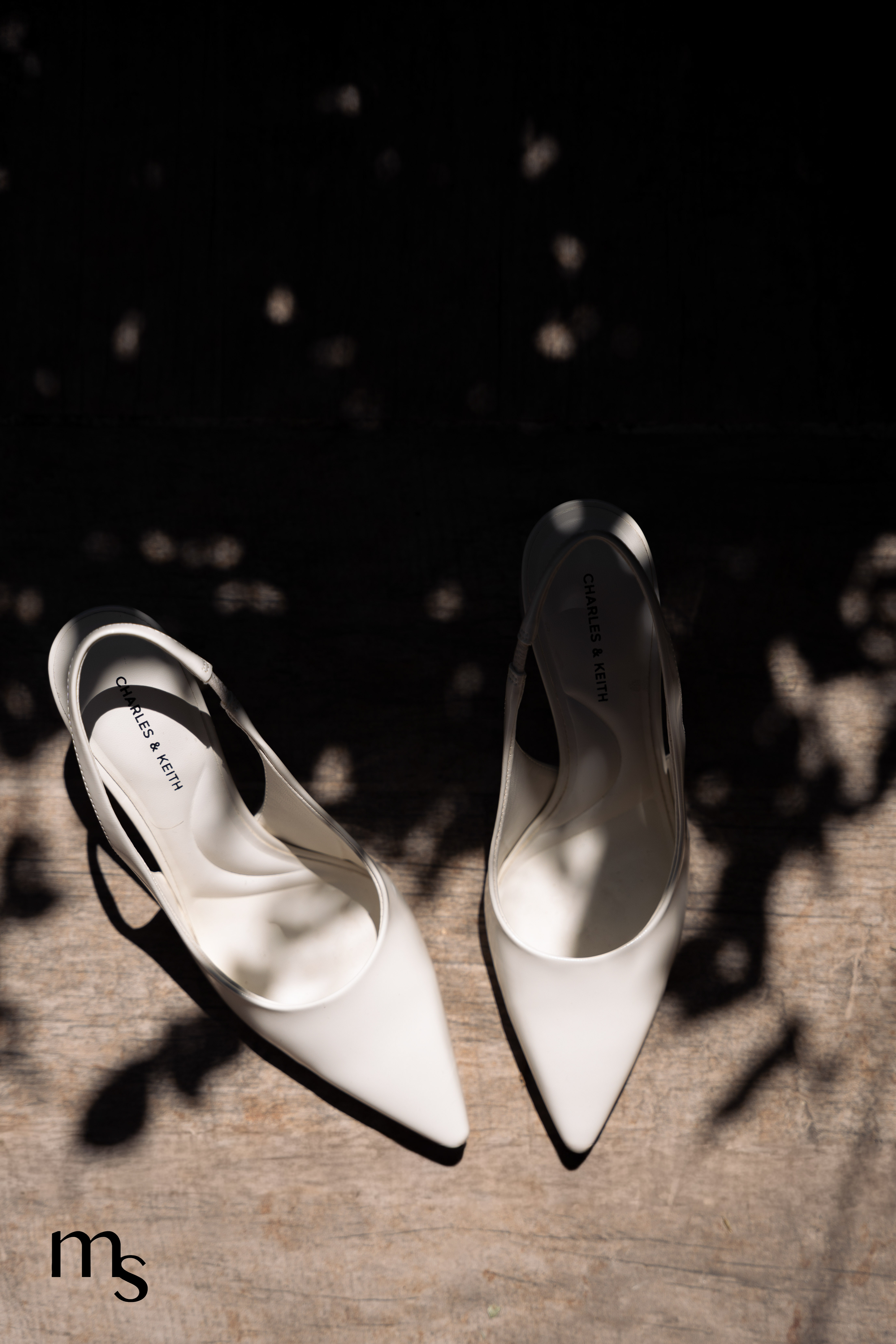 chaussures de la mariée, au domaine des Princes à Arles